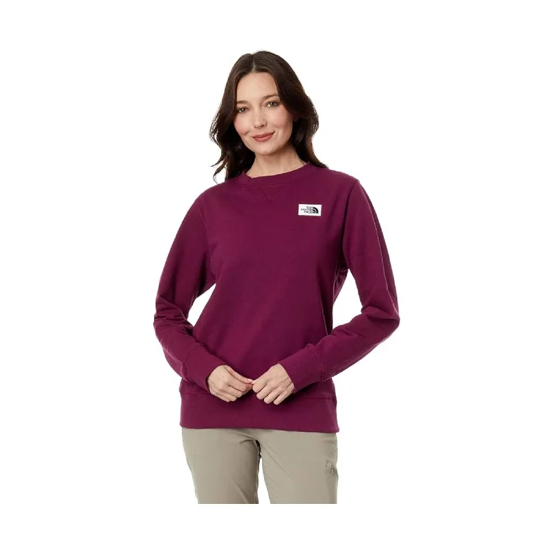 The North Face Women's Heritage Patch Crew - Boysenberry Trend Forward Threads For Her