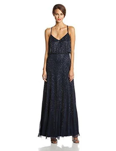 Adrianna Papell - Beaded Long Dress 91897340 Discount Extravaganza