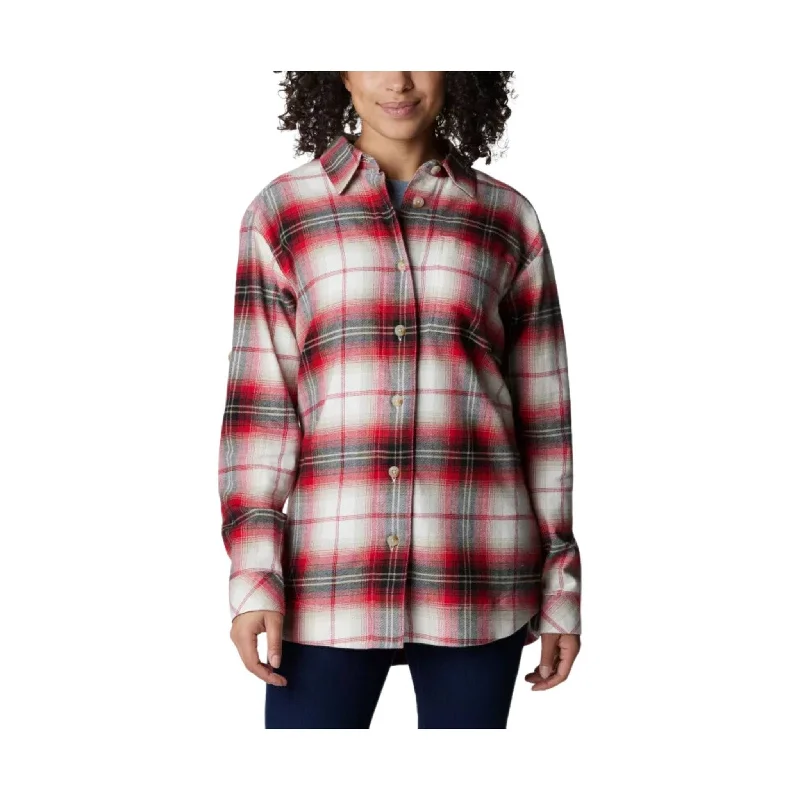 Columbia Women's Holly Hideaway Flannel Shirt - Chalk Ombre FINAL SALE Effortless Chic Apparel