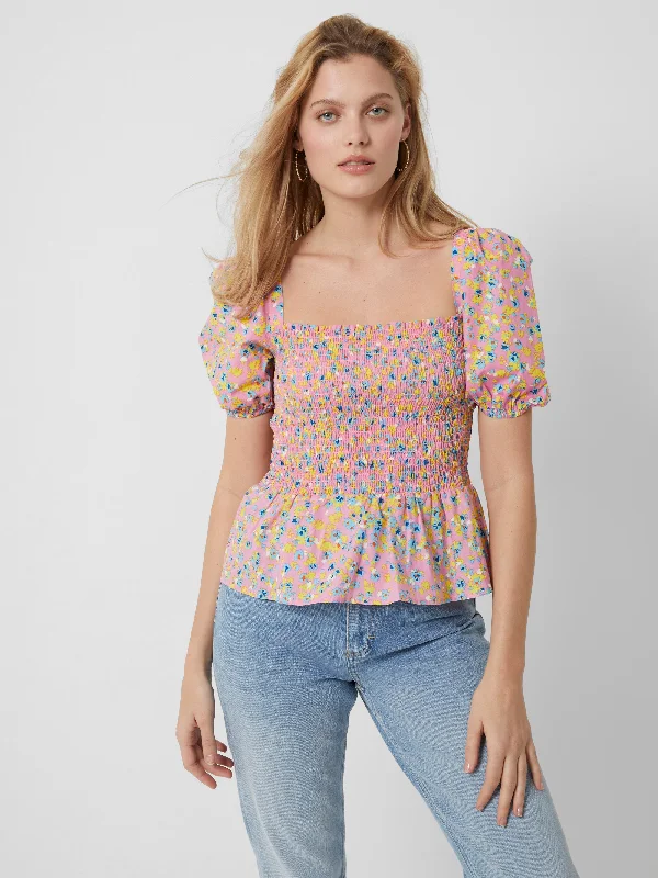 Stacie Daisy Smocked Top Big Savings