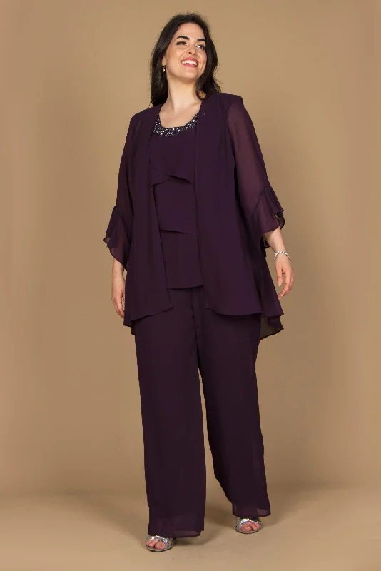 R&M Richards 9042W Formal Plus Size Pantsuit Set Exclusive Sale