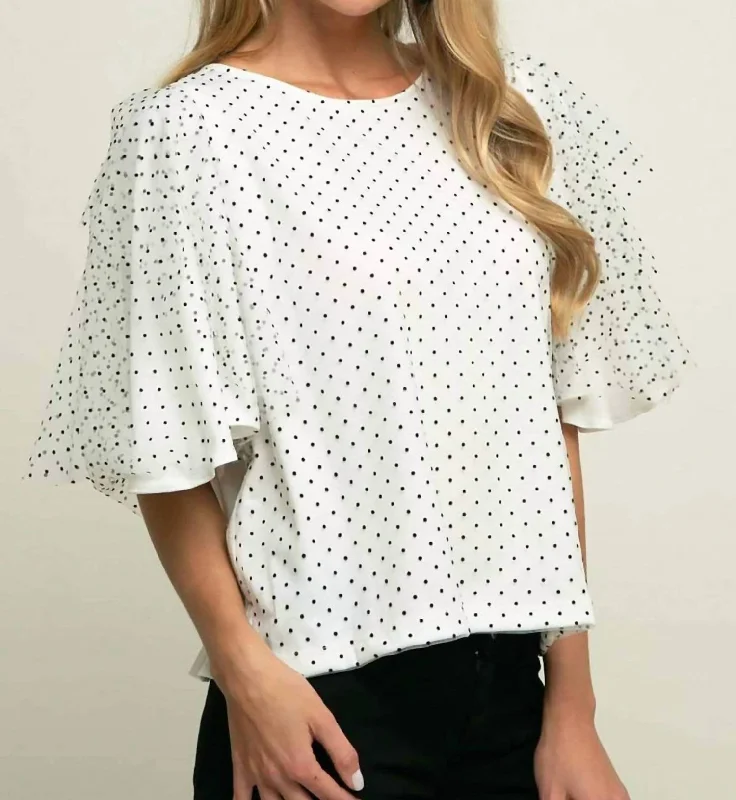 Suri Top In Macaroon Dot Buy More, Save More