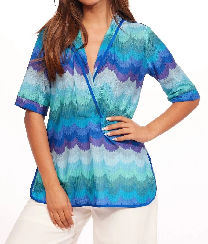 Hannelas Top In Sea Holly Enjoy Discount