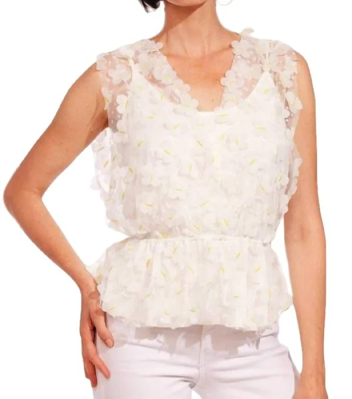 Glory Top In Daffodil Petal Trendy New Clothes