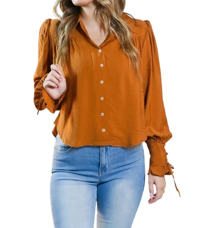 Autumn Forever Top In Brown Versatile Wardrobe Essentials