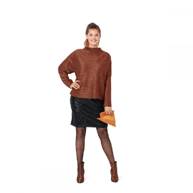 Burda Knit Tops 6093 Trendy Street Style Attire