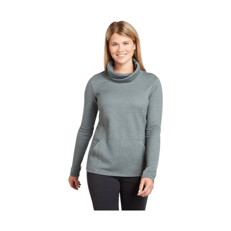 Kuhl Women's Athena Pullover - Pewter Green Trendy Women's Wear Collection