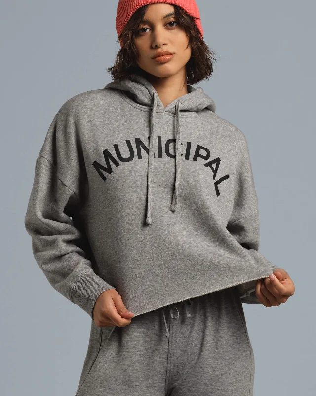 Municipal Women's Origin Hoodie - ATHLETIC GRAY/BLACK Cool Prices