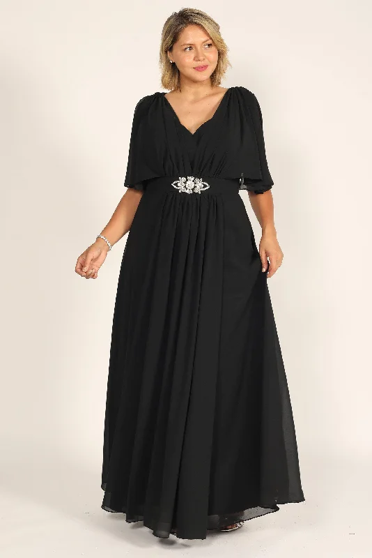 Long Formal Black Evening Dress Special Offer