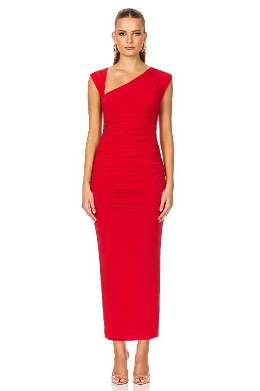 Nookie Dakota Midi Dress - Red Special Offers, Don't Miss