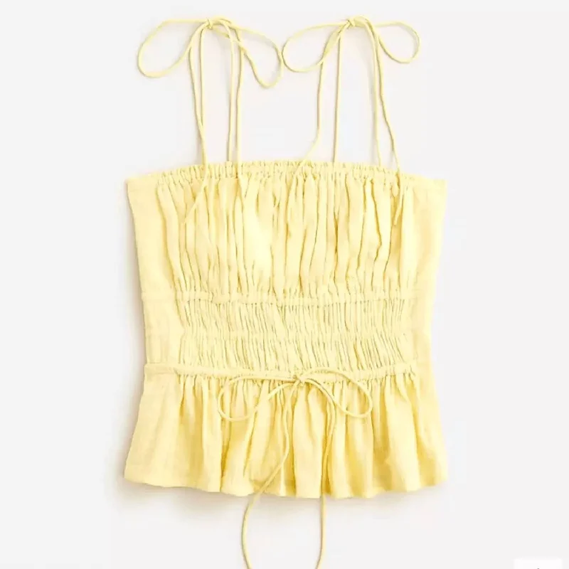 Women's Clio Top In Lemon Fashion Forward, Function First