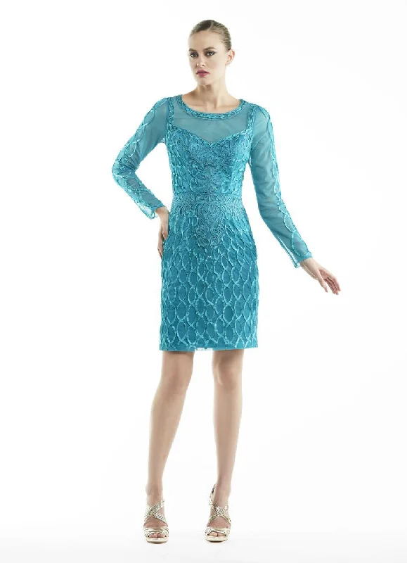 Sue Wong - Embroidered Illusion Scoop Neck Dress N5412 Special Offers, Don't Miss