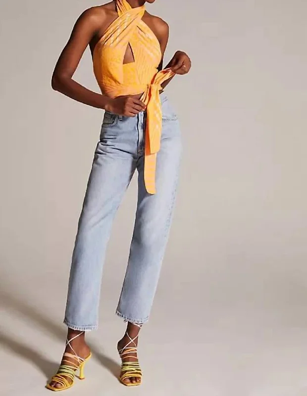 Halter Wrap Top In Citrus Best Sellers