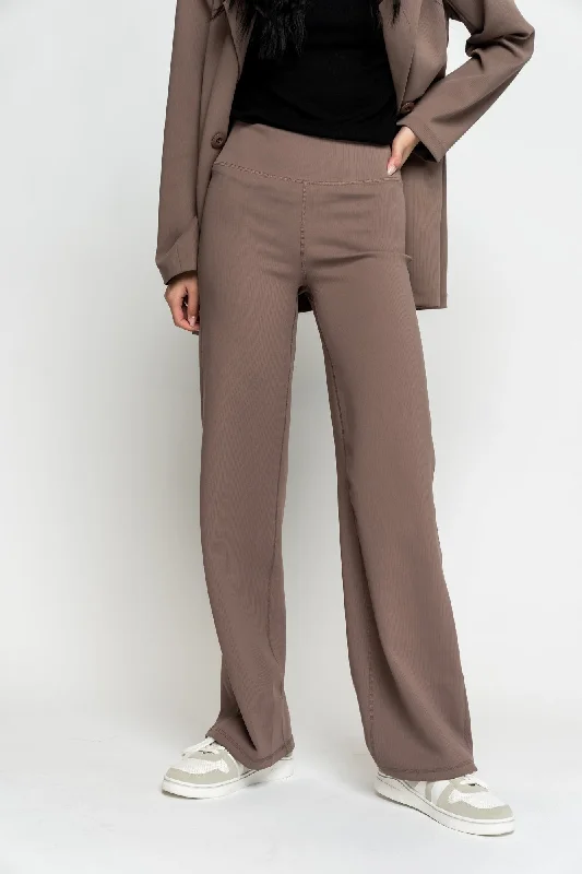 Izzie Pants in Mocha - FINAL SALE Elegant Details