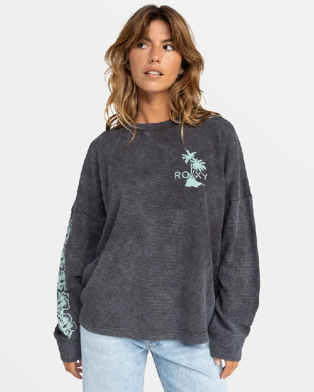 Roxy East Side Long Sleeve Top - PHANTOM Evening Looks