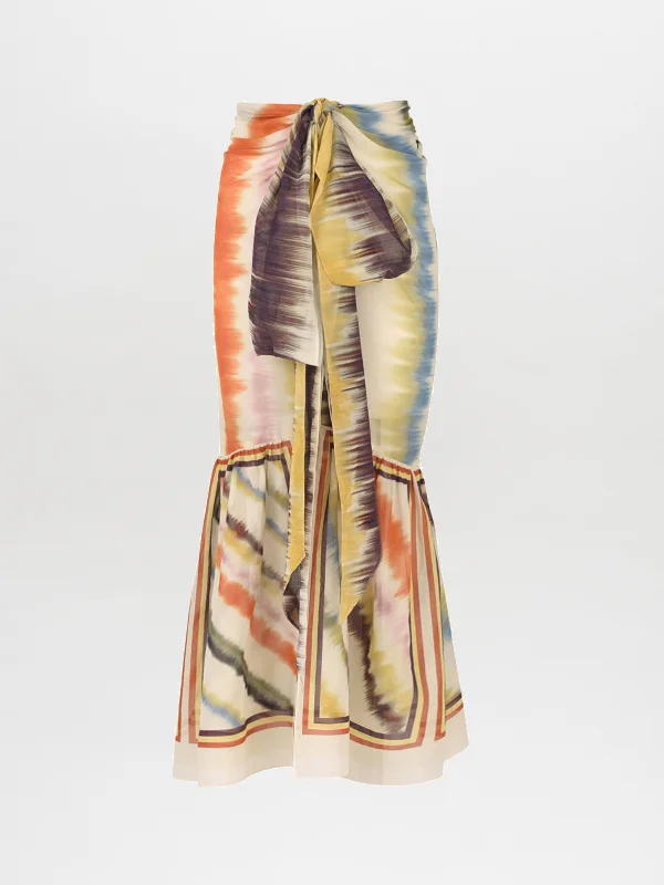 Portia Skirt Multi Hazy Stripe Chic Outfits