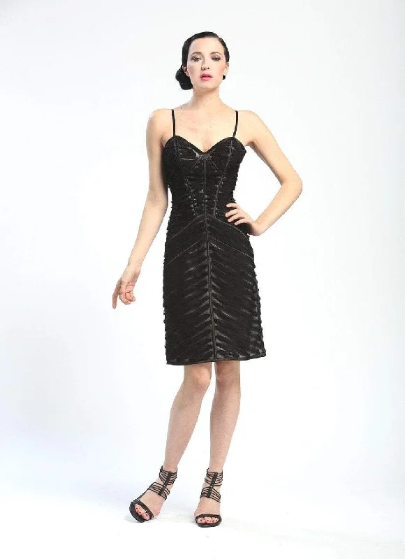 Sue Wong - C4236 Spaghetti Straps Sheath Cocktail Dress Browse Our Top Products