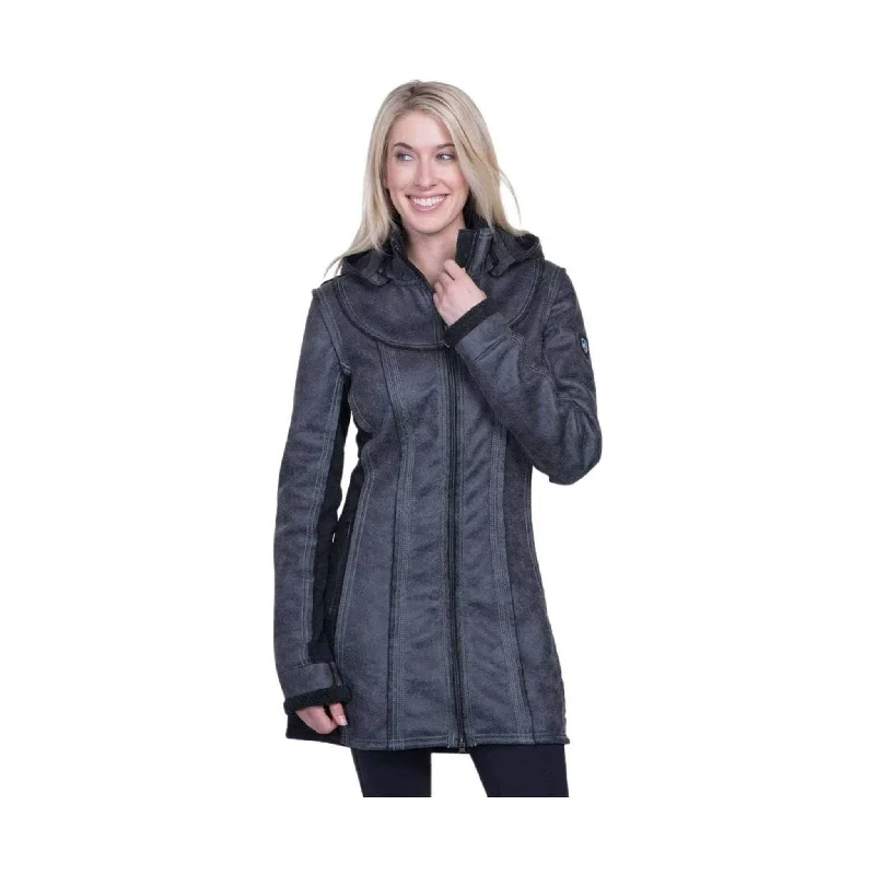 Kuhl Women's Dani Sherpa Trench - Raven Fashion Forward, Function First