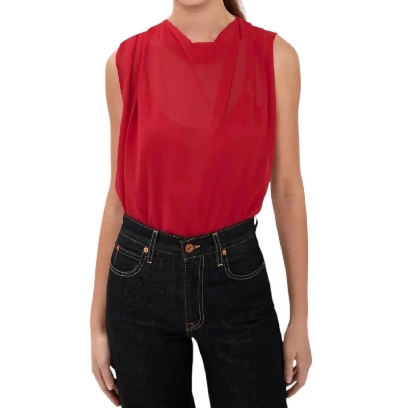 Scala Top In Red Style Revolution