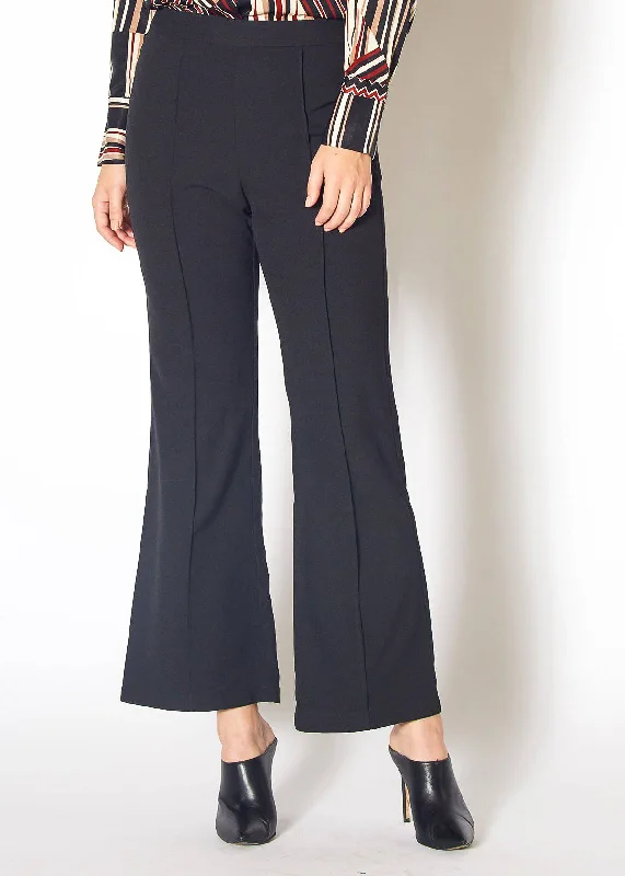 Women's High Waist Flared Pants in Black Trendy Clothing Sale