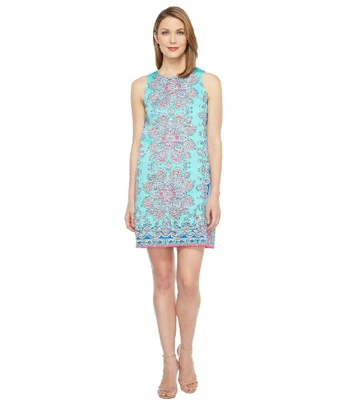 Maggy London - T2648MNR Medallion Print Cotton Dress Don't Miss Out