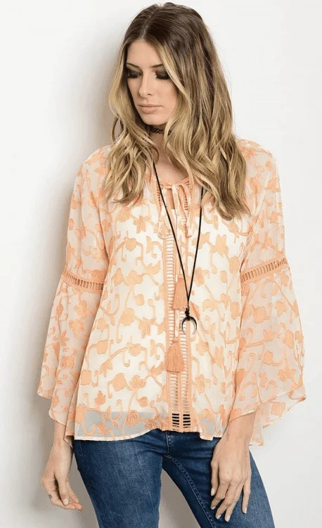 CREAMSICLE TOP End Of Season Sale