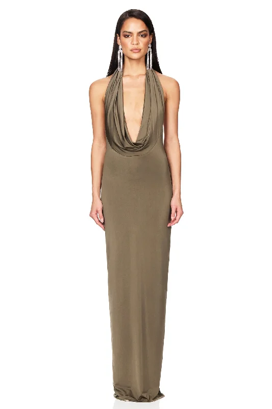 Nookie Element Gown - Khaki Flash Sale Fever