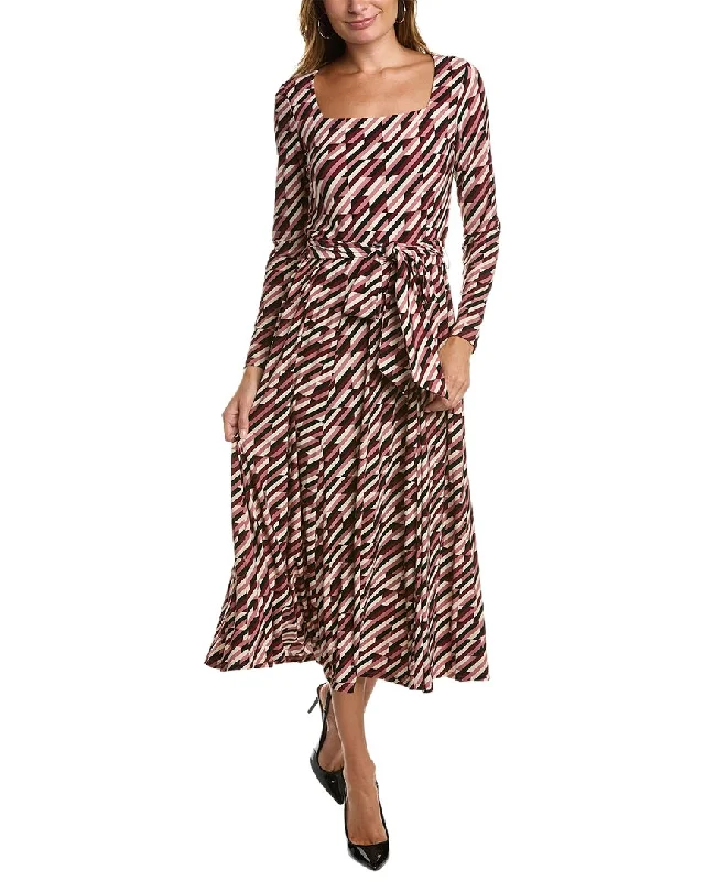 Anne Klein Tie Waist Midi Dress Now On Sale For Chic Urban Styles