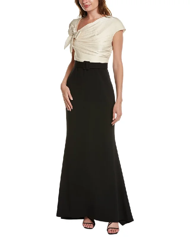 Badgley Mischka Two-Tone Gown Stylish Savings