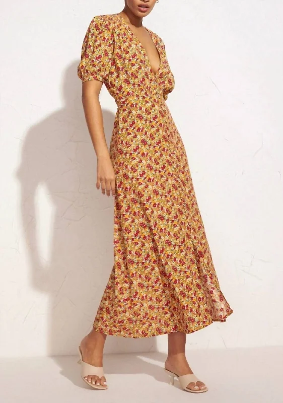 Bellavista Midi Dress in La Gomera Floral Print Exclusive Sale