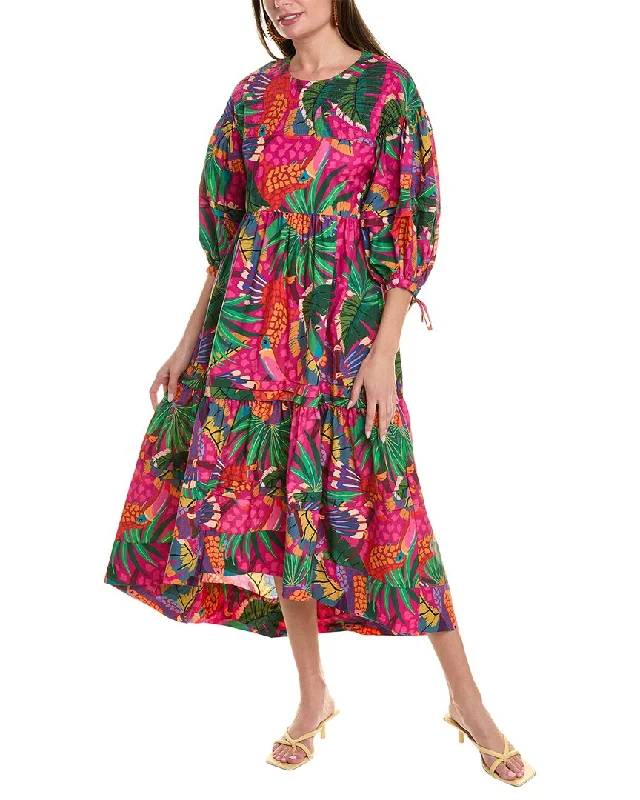 FARM Rio Painted Toucans Midi Dress Fashion Deal