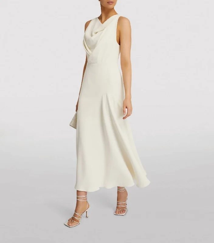 Hurley Dress in Ivory Elegant Contour