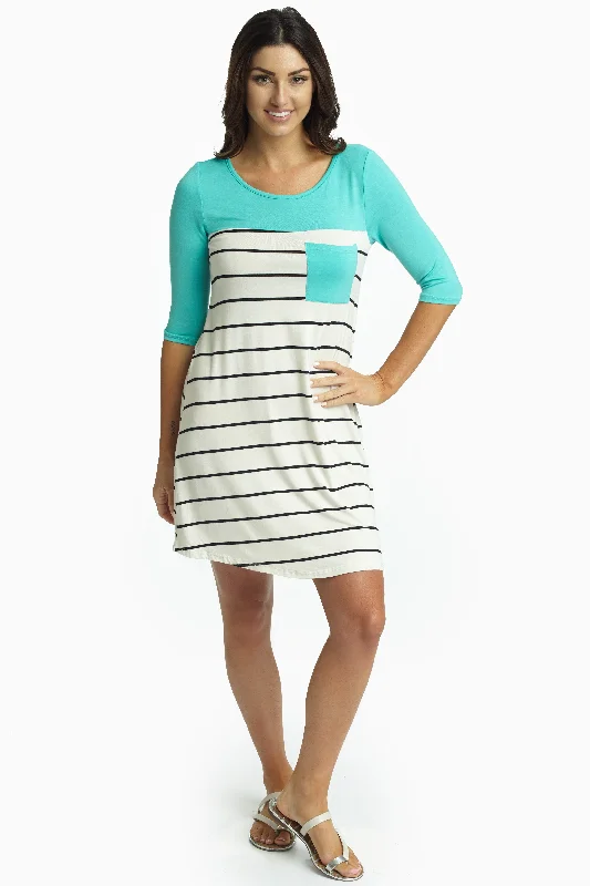 Jade Colorblock Striped Bottom Dress Latest Fashion