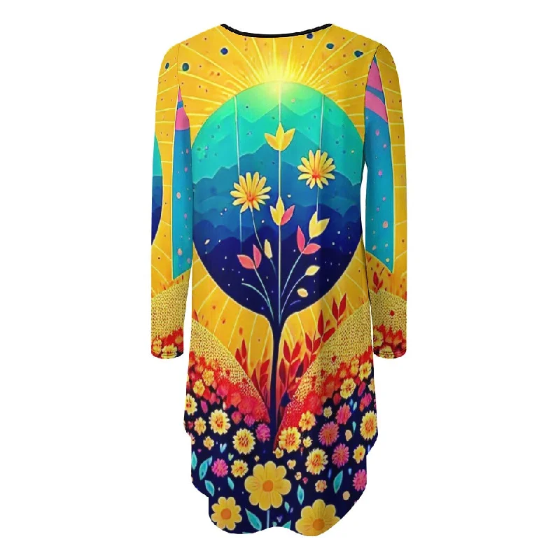 Long-sleeved dress Style Versatile Women's Collection