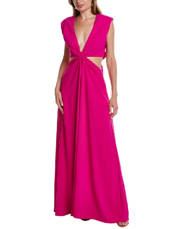 ML Monique Lhuillier Cutout Waist Gown Elevate Your Wardrobe