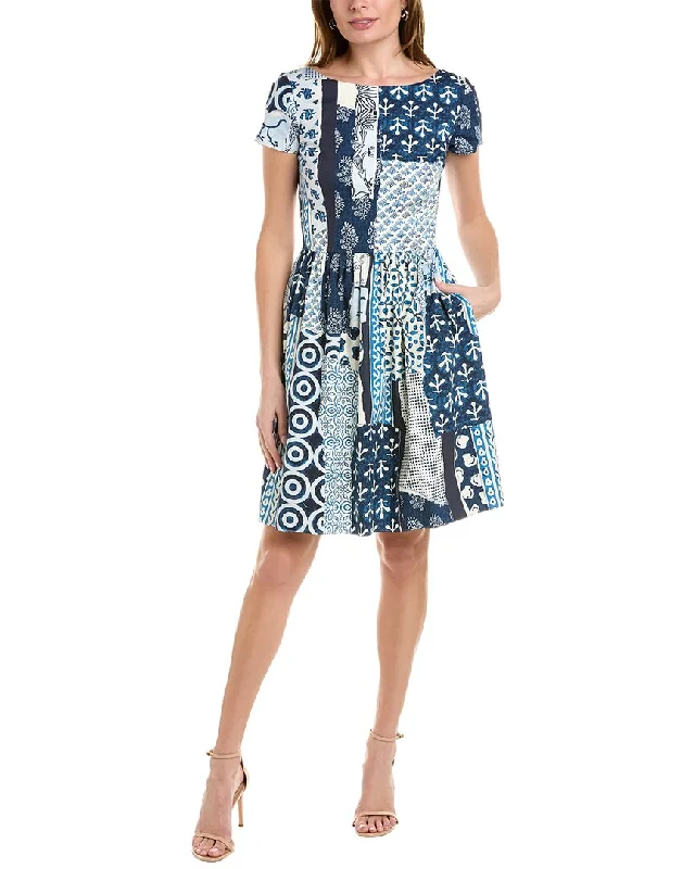 Oscar de la Renta Collage A-Line Dress Versatile Wardrobe Essentials