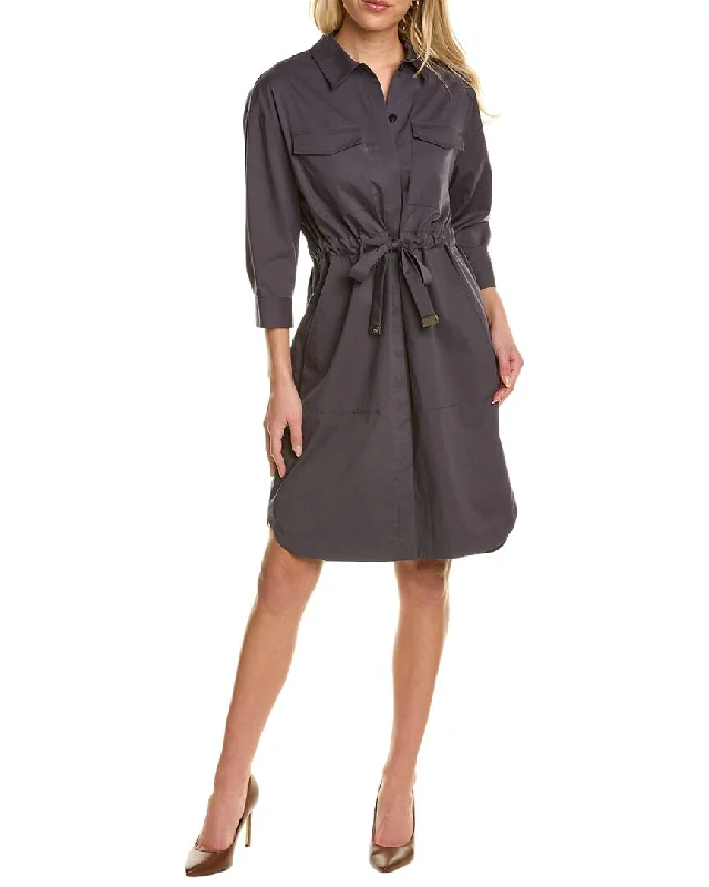 Peserico Tie Waist Shirtdress Premium Quality Garments