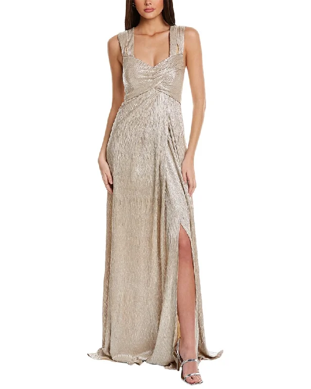 Rene Ruiz Metallic Off-The-Shoulder Gown Stupidly Low Prices