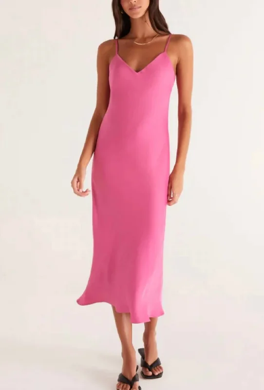 Selina Slip Dress in Pink Pastel Styles