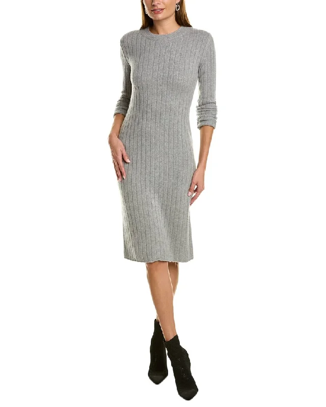 St. John Ribbed Cashmere Dress Comfortable Clothes