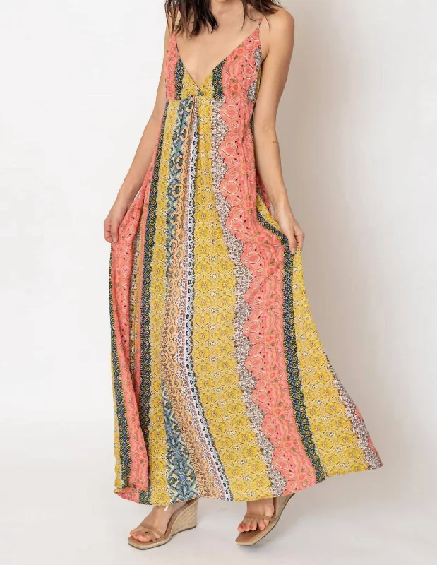 Sun Kissed Maxi Dress In Multicolor Fashion Forward