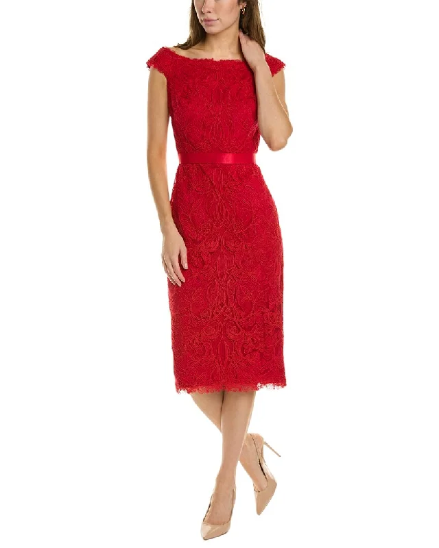 Tadashi Shoji Embroidered Sheath Dress Elegant Simplicity Wardrobe