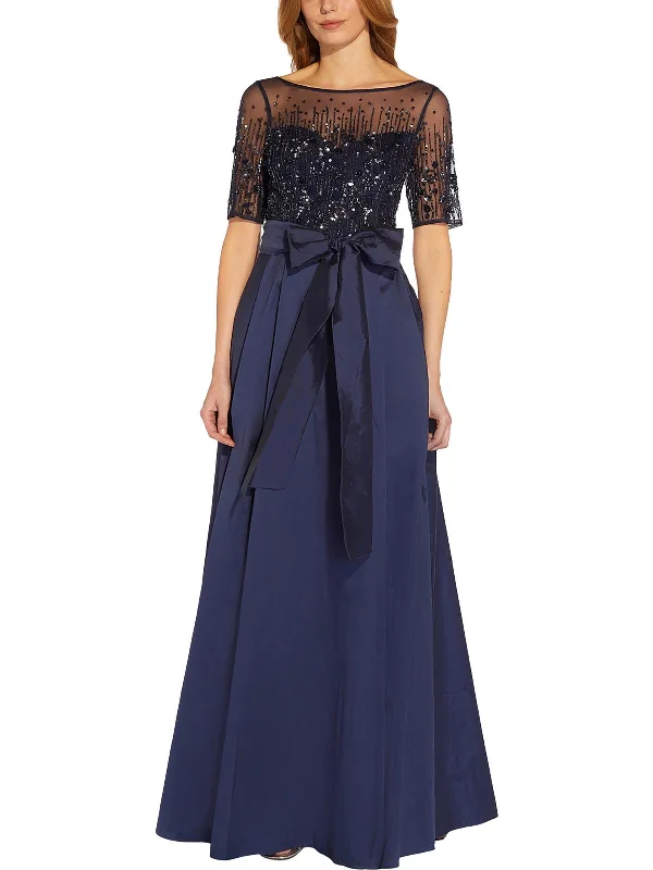 Womens Embellished Belt Maxi Dress Chic & Cozy Collection