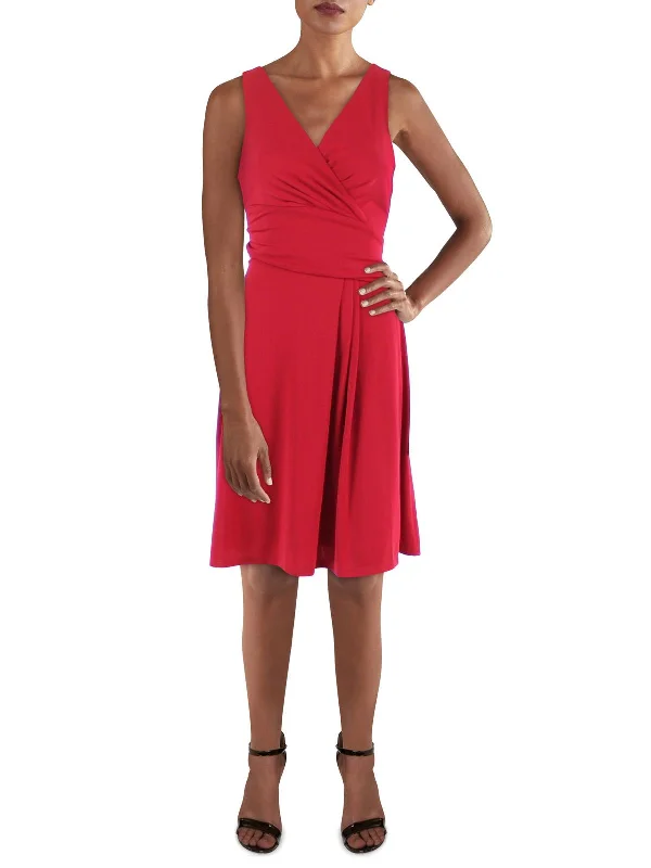 Womens Jersey Sleeveless Fit & Flare Dress Feminine Soft - Hued Styles