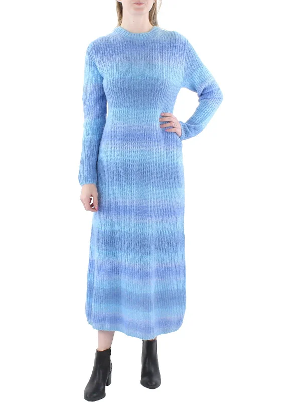 Womens Knit Long Sweaterdress Subtle Sophistication