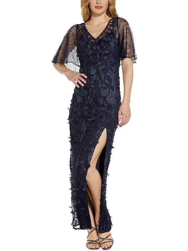 Womens Lace Maxi Evening Dress Father's Day Deals