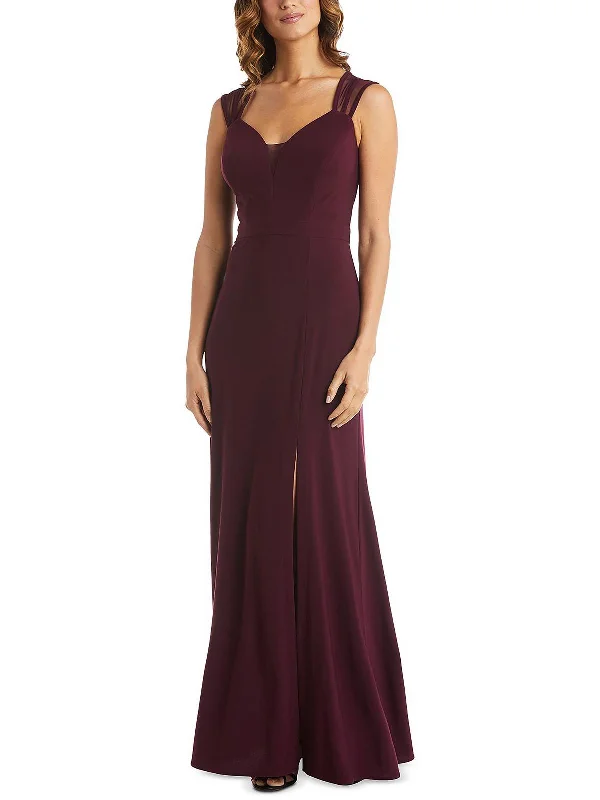 Womens Mesh Maxi Evening Dress Today Only