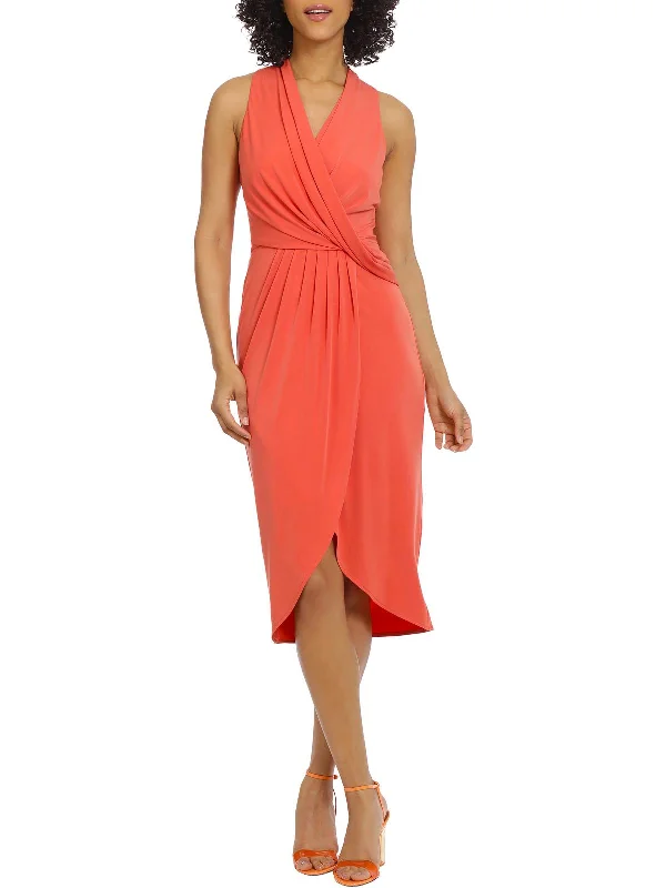 Womens Pleated Long Wrap Dress Eco Friendly Fashion Sale