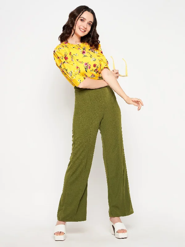 High Waisted Stretchy Parallel Pants Exclusive Sale